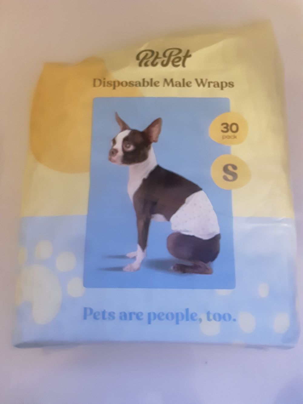 30 Pack open Bag  Smal Disponsable Dog Male Wraps (2)
